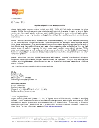 Migme Adopts GSMA's Mobile Connect