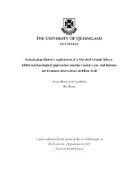 Sustained Prehistoric Exploitation of a Marshall Islands Fishery