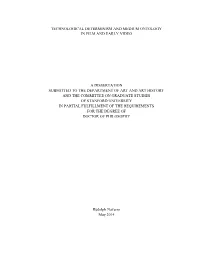 Technological Determinism and Medium Ontology in Film and Early Video