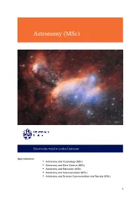 Astronomy (Msc)