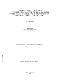 BETWEEN REALITY and MYTH: Advisor: Professor Michael L