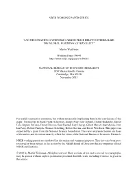 Can Negotiating a Uniform Carbon Price Help to Internalize the Global Warming Externality?