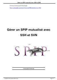 Gérer Un SPIP Mutualisé Avec SSH Et SVN