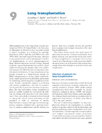 Lung T Ransplantation