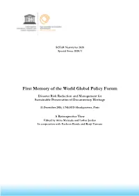Newsletter 2020, Special Issue 1