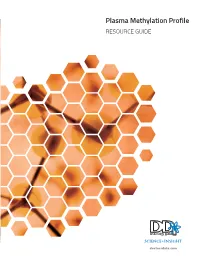 Plasma Methylation Profile RESOURCE GUIDE