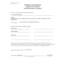 PURDUE UNIVERSITY GRADUATE SCHOOL Thesis/Dissertation Acceptance