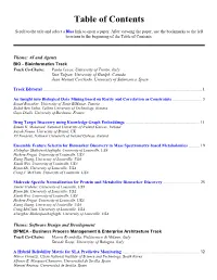 Table of Contents