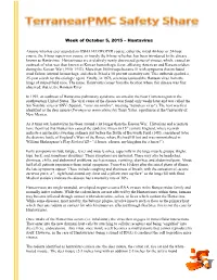 Week of October 5, 2015 – Hantavirus