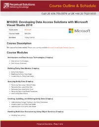 Course Outline & Schedule