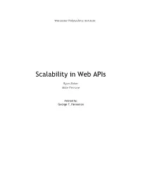 Scalability in Web Apis