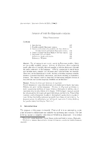 Sources of Text for Esperanto Corpora
