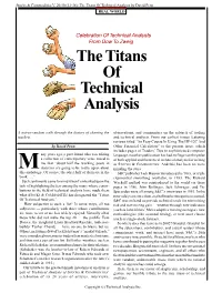 The Titans of Technical Analysis by David Penn REAL WORLD