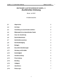 Zuchtrichter-Ordnung Stand: Juli 2021 1