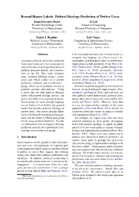 Beyond Binary Labels: Political Ideology Prediction of Twitter Users