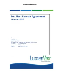 End User License Agreement