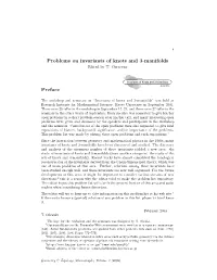Problems on Invariants of Knots and 3-Manifolds Preface