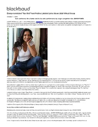Emmy-Nominated 'Top Chef' Host Padma Lakshmi Joins Bbcon 2020 Virtual Lineup