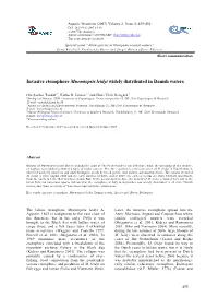 Invasive Ctenophore Mnemiopsis Leidyi Widely Distributed in Danish Waters