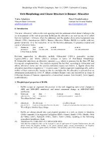 Verb Morphology and Clause Structure in Basque: Allocutive