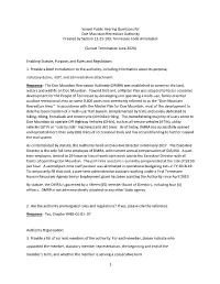 1 Sunset Public Hearing Questions For