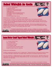 6 Ounce Whitefish Filets 2 Tablespoons Butter 2 Tablespoons Finely Chopped