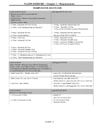 FLOOR EXERCISE ~ Chapter 1 ~ Requirements