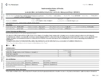 Implementation Status & Results