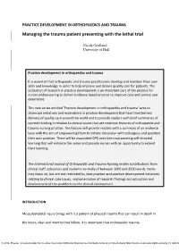 Managing the Trauma Patient Presenting with the Lethal Trial