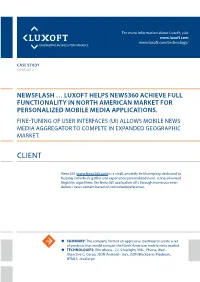 Newsflash Luxoft Helps 360 Achieve Full Functionality Case Study Of