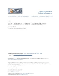 2018 Global Go to Think Tank Index Report1
