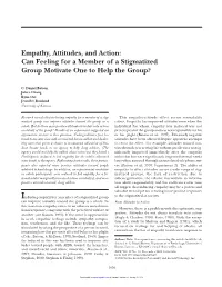 Empathy, Attitudes, and Action