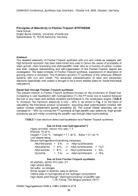 Principles of Selectivity in Fischer-Tropsch SYNTHESIS Hans Schulz Engler-Bunte-Institute, University of Karlsruhe Kaiserstrasse 12, 76128 Karlsruhe, Germany