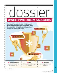 Digitaalgids 2 Maart 2020 Dossier Wachtwoordmanagers