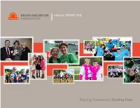 2015 Brain Aneurysm Foundation Annual Report