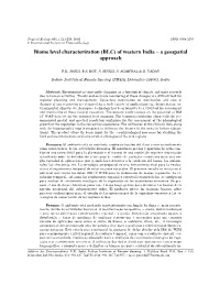Biome Level Characterization (BLC) of Western India – a Geospatial Approach
