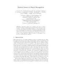 Dataset Issues in Object Recognition
