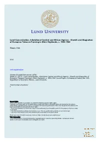 Land Concentration, Labour and Institutional Control