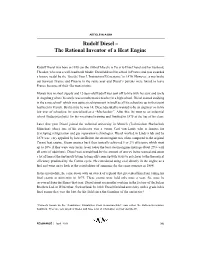 Rudolf Diesel – the Rational Inventor of a Heat Engine