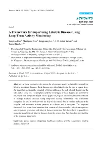 A Framework for Supervising Lifestyle Diseases Using Long-Term Activity Monitoring