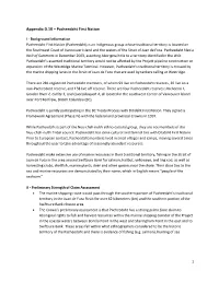 Appendix D.10 – Pacheedaht First Nation
