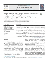 Emerging Techniques for the Detection of Pyrotechnic Residues from Seized
