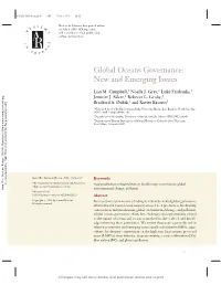 Global Oceans Governance: New and Emerging Issues