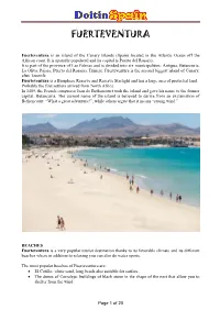 Guide of Fuerteventura