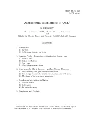 Quarkonium Interactions in QCD1