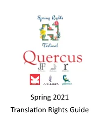 Spring 2021 Translation Rights Guide