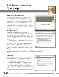Study Types Transcript