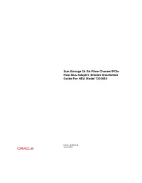 Sun Storage 16 Gb Fibre Channel Pcie Host Bus Adapter, Emulex Installation Guide for HBA Model 7101684