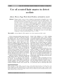 USE of SCENTED HAIR SNARES to DETECT OCELOTS Use of Scented Hair Snares to Detect Ocelots