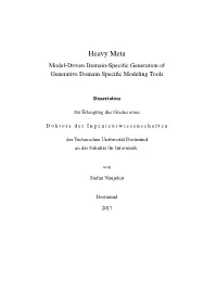 Heavy Meta Model-Driven Domain-Specific Generation of Generative Domain-Specific Modeling Tools